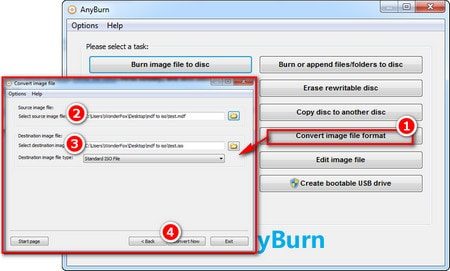 convert mdf files to iso files img1