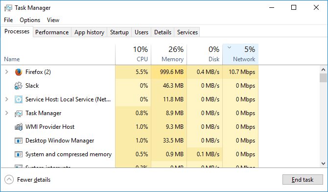 taskbar network windows 10